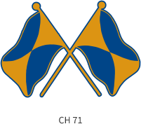 band-emblem-royal-gold-two-cross-flags